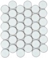 Intermatex Round White mozaik